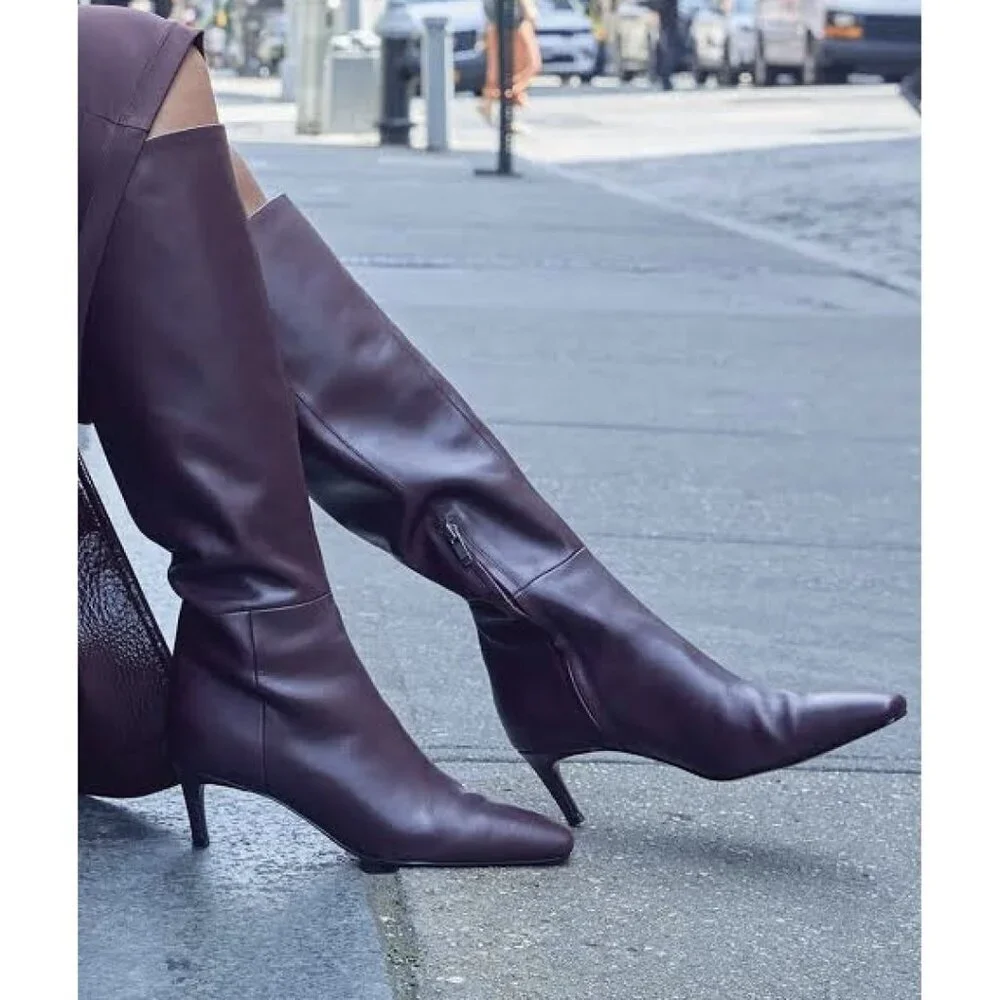 STEVE MADDEN Lingo Boot in Wine Size US 9.5